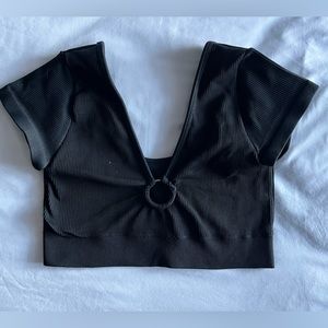 Black Aerie crop top